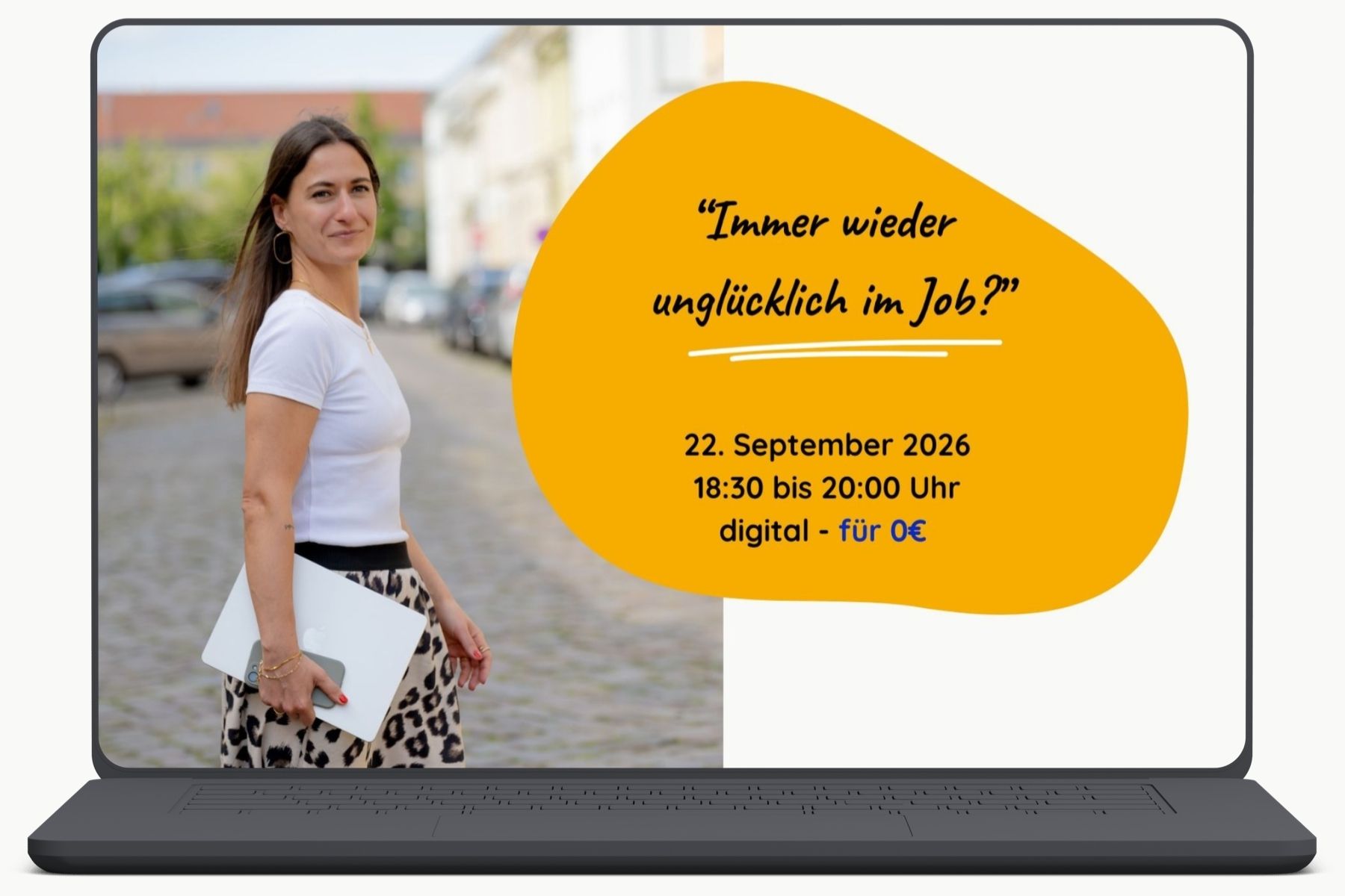Mock Up: Online Live Masterclass "Berufliche Klarheit statt endloser Jobsuche" 22. September 2026 18:30 bis 20:00 Uhr digital - 0€